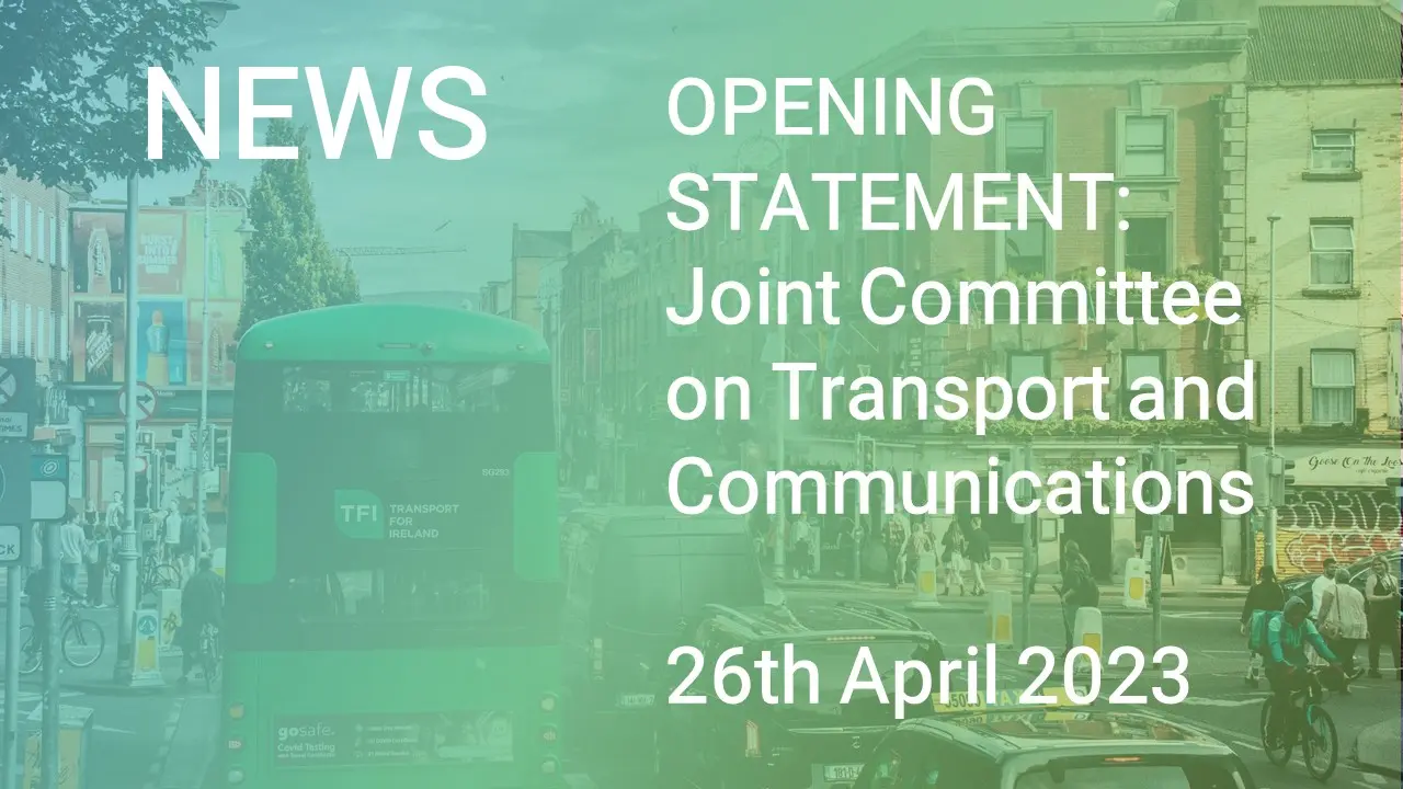OPENING STATEMENT: Joint Committee on Transport and Communications